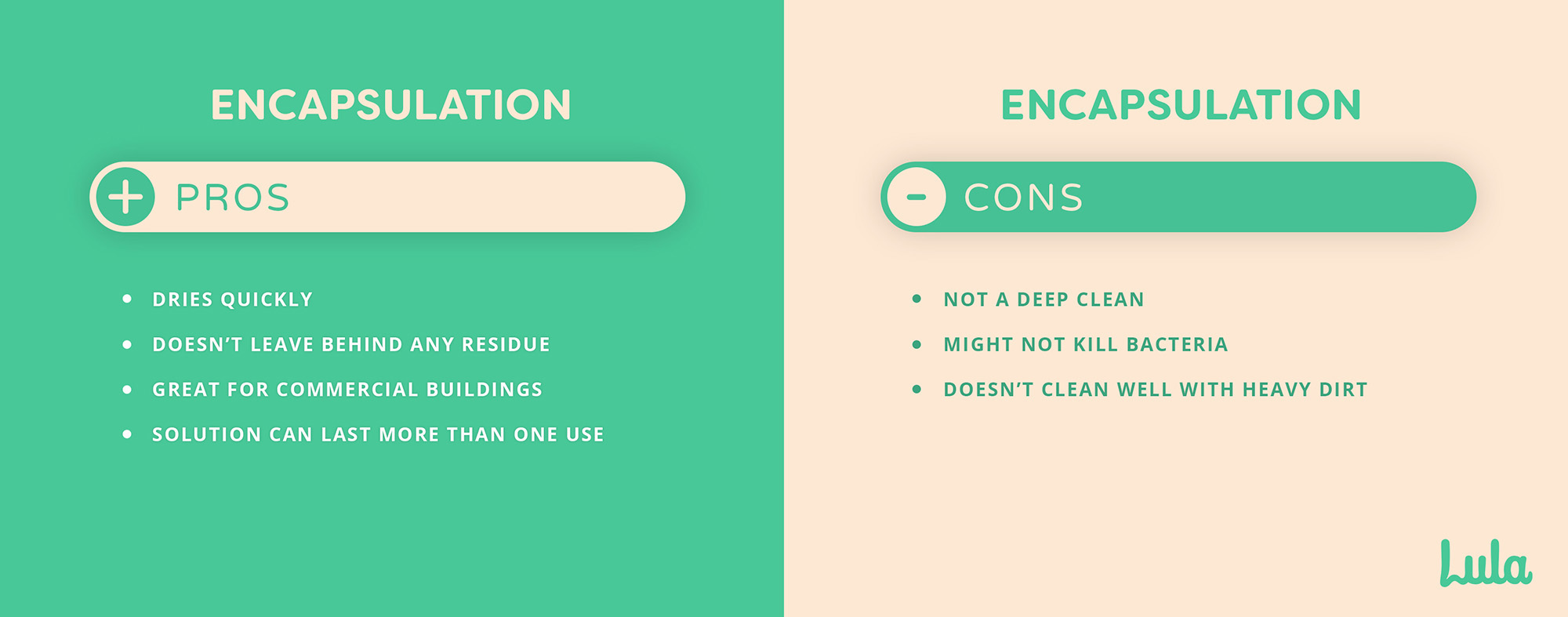 pros and cons of encapsulation carpet cleaning