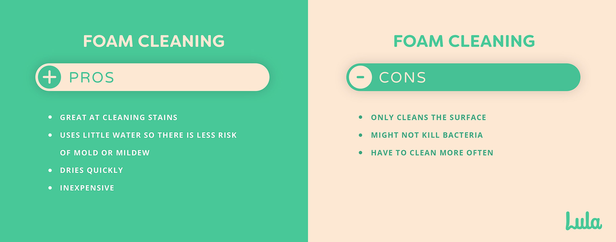 pros and cons of foam carpet cleaning