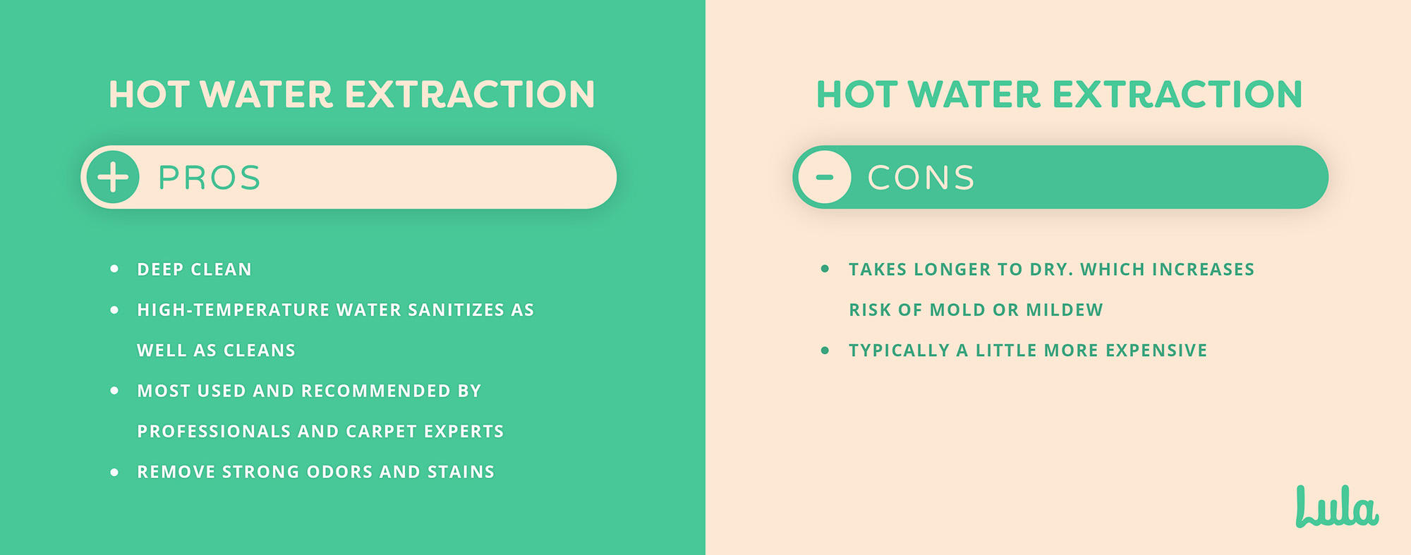 pros and cons of hot water extraction carpet cleaning