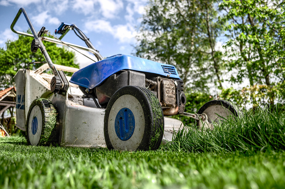 old push lawn mower