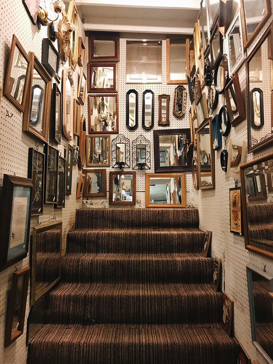 stairwell filled with mirrors