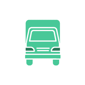 moving truck vector image