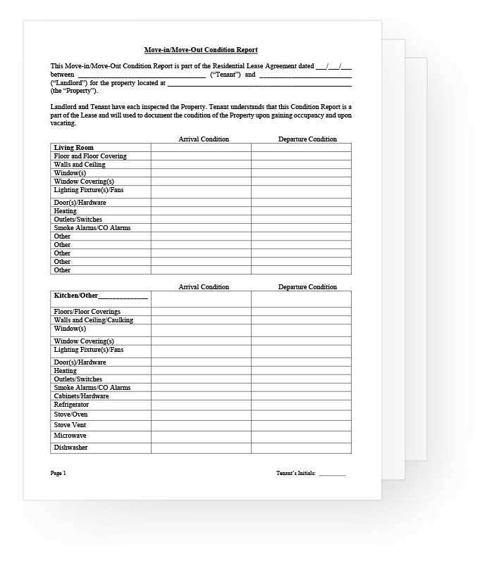 move out inspection checklist for georgia