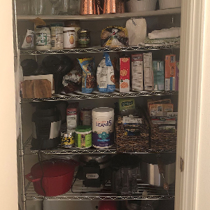 pantry filled with food