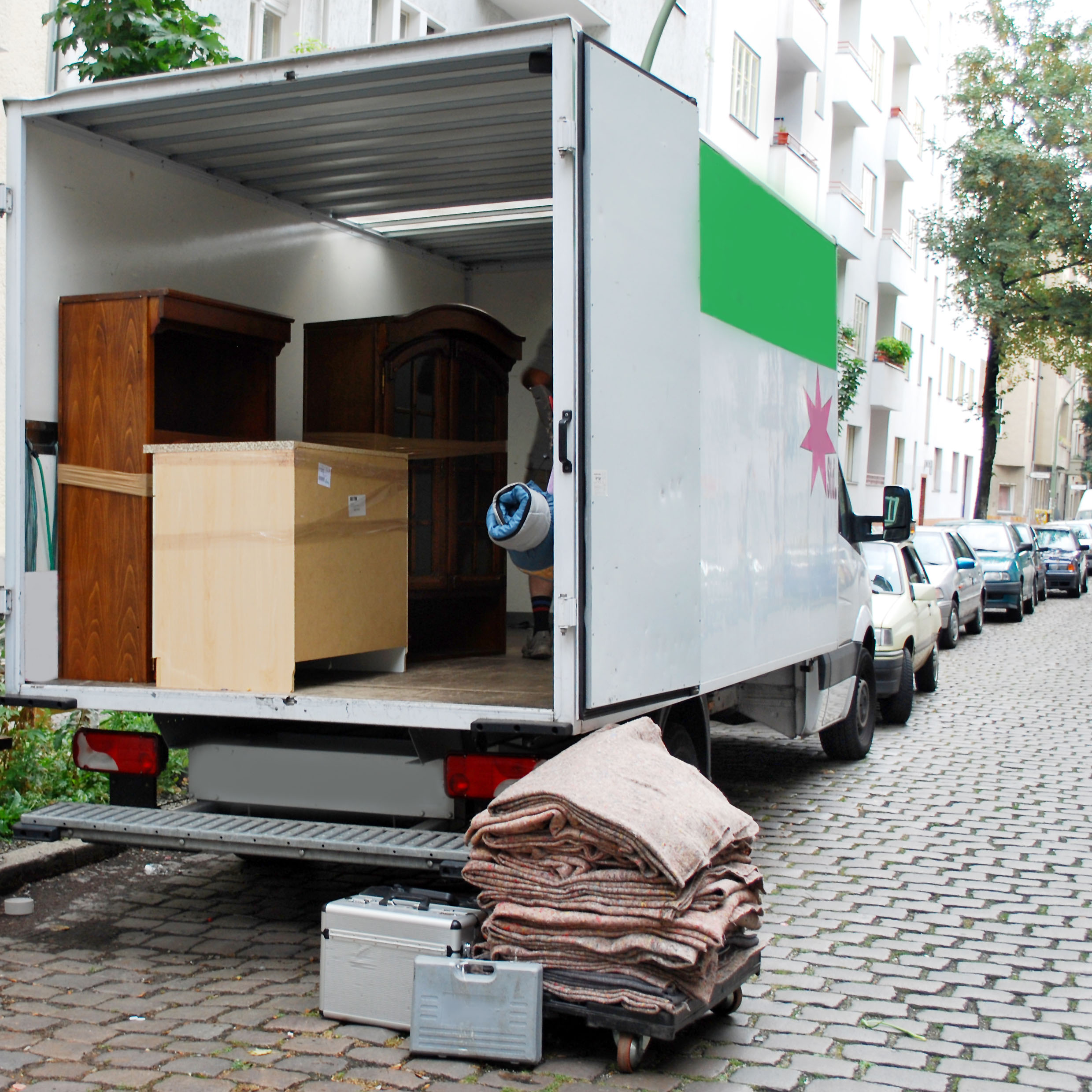 moving truck with furniture