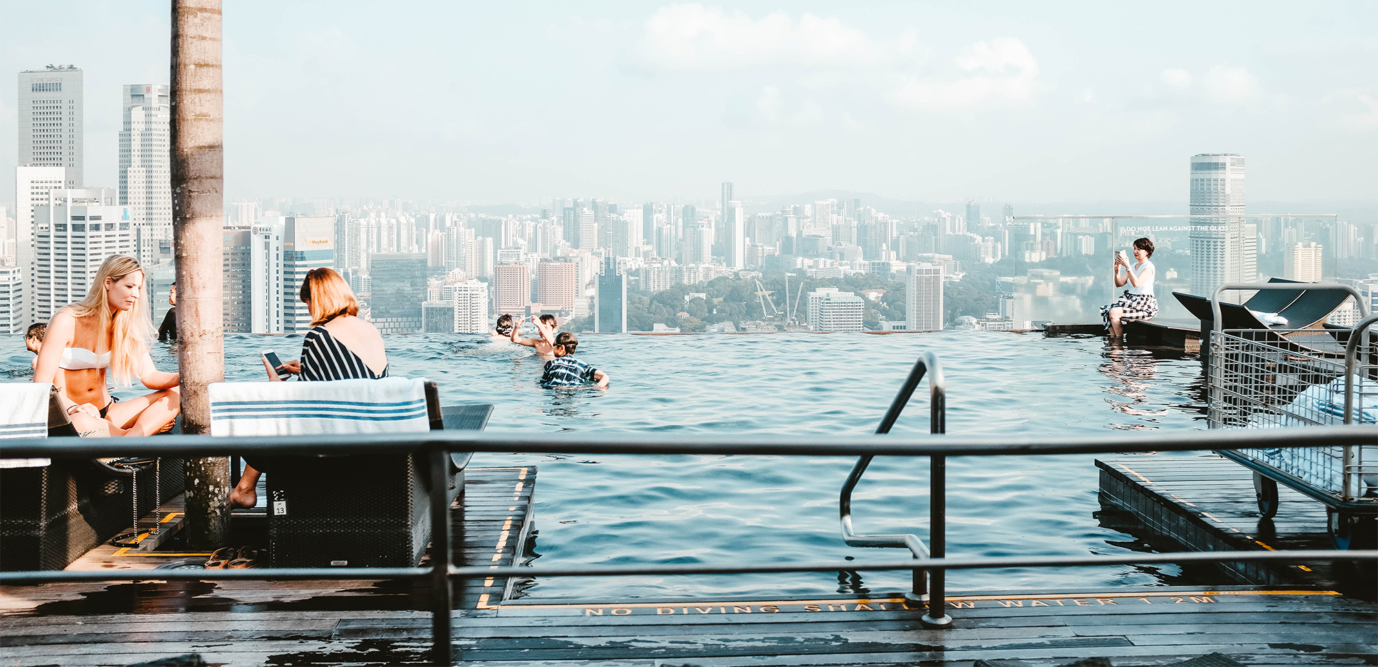 rooftop pool with a view