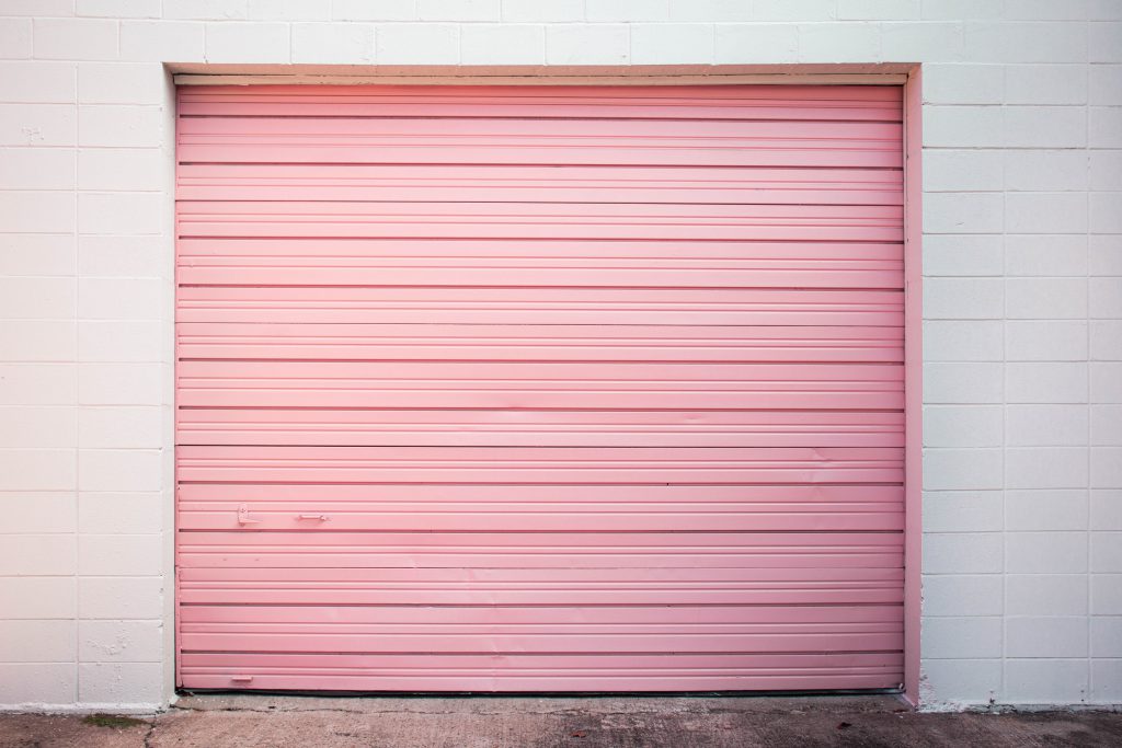 pink storage garage