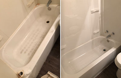 bathtub resurfacing before and after