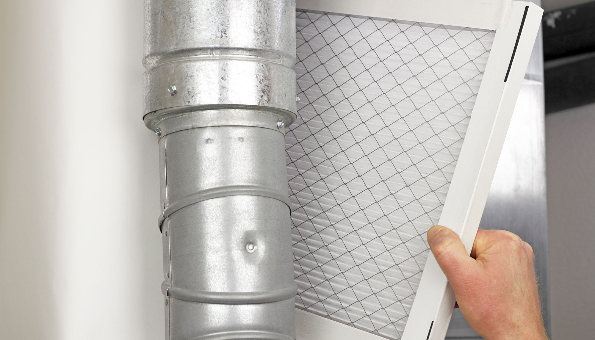 changing an air filter in an hvac