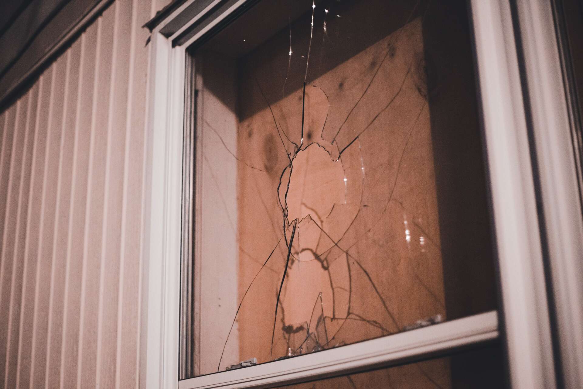 broken window pane