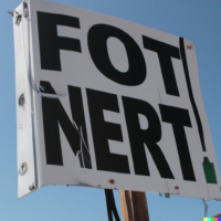 for rent sign generated by ai