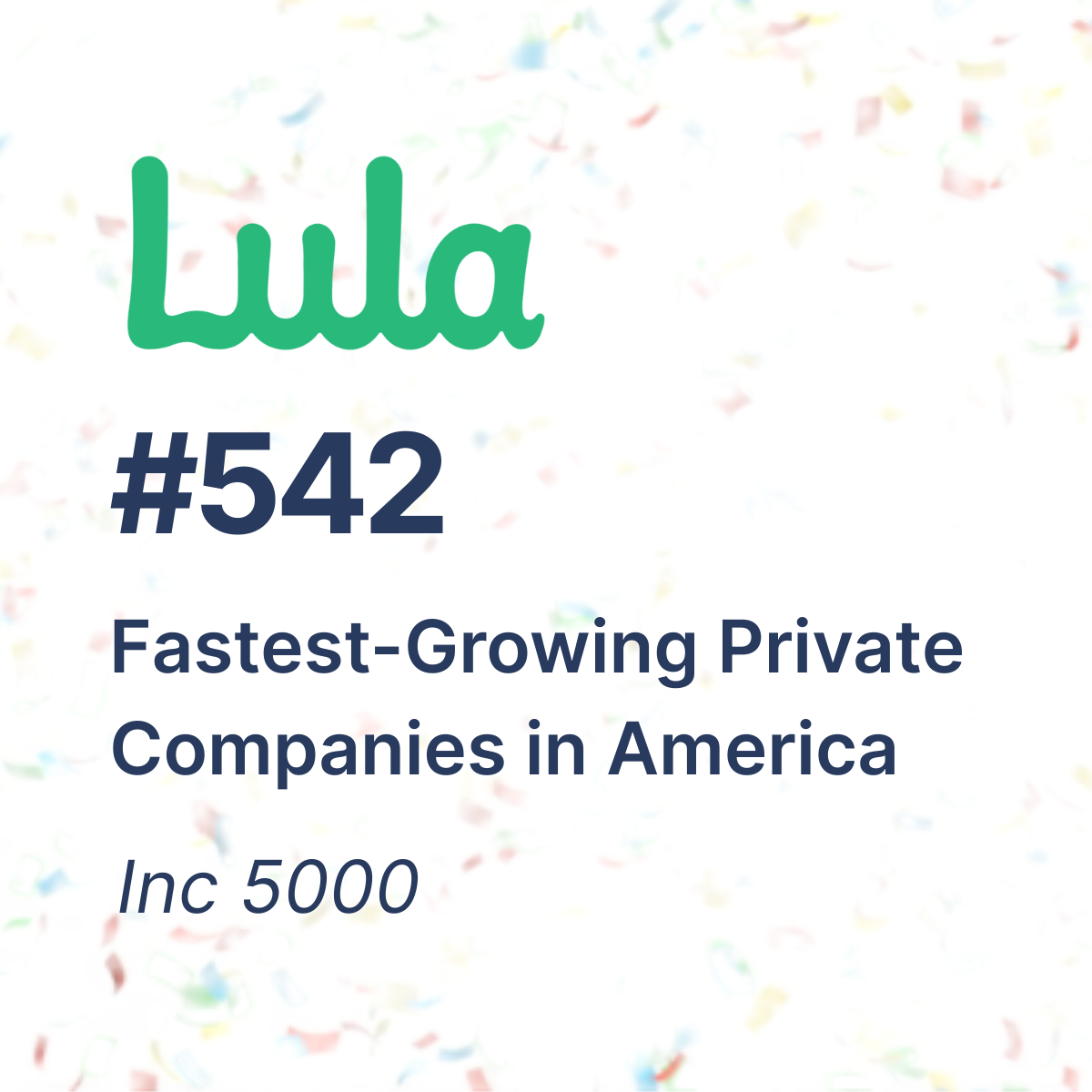 Lula Named to the Inc. 5000 Fastest-Growing Companies | Lula