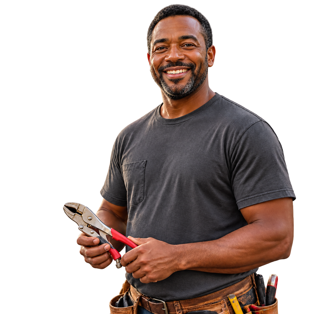 A vetted Lula maintenance Pro holding a pair of pliers