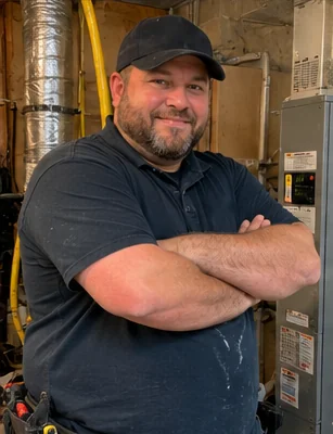 Lula Pro beside a furnace